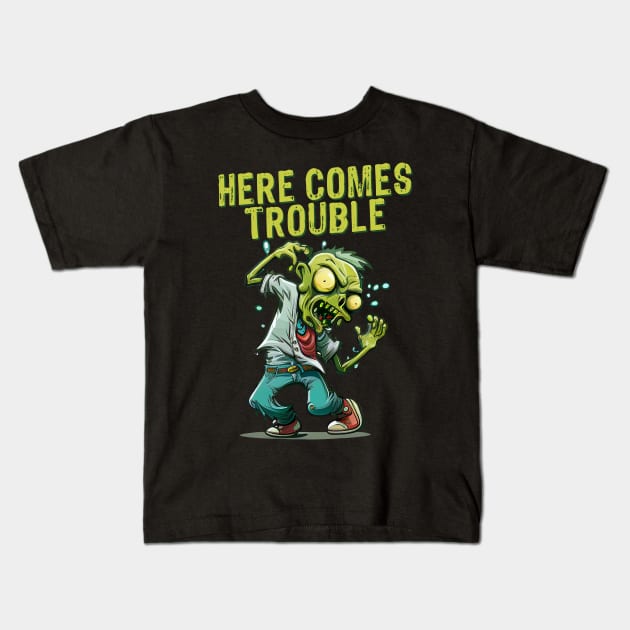 Little Scary Zombie Apocalypse Kids T-Shirt by All-About-Words
